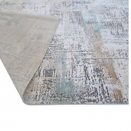Covor antiderapant modern Myra, 00088, 80 x 150 cm, Gri Verde Aqua, Grosime 5mm [5]