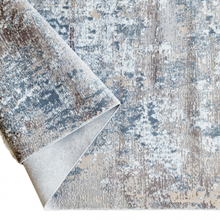 Covor antiderapant modern ,Truva 00054, 120 x 180 cm, Gri Bej, Grosime 5mm [2]