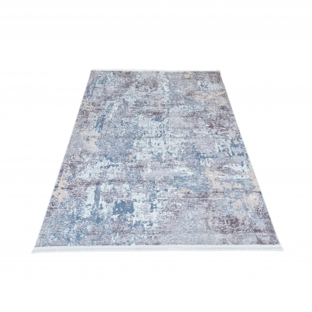 Covor antiderapant modern ,Truva 00054, 120 x 180 cm, Gri Bej, Grosime 5mm [1]
