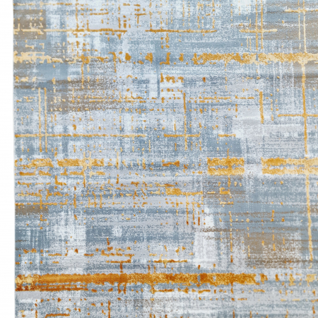 Covor antiderapant modern ,Truva 00059, 100 x 200 cm, Gri Terra, Grosime 5mm [8]