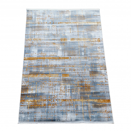 Covor antiderapant modern ,Truva 00059, 100 x 200 cm, Gri Terra, Grosime 5mm [7]