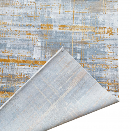 Covor antiderapant modern ,Truva 00059, 100 x 200 cm, Gri Terra, Grosime 5mm [3]