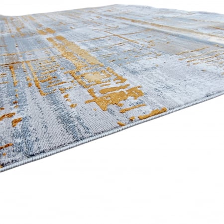 Covor antiderapant modern ,Truva 00059, 100 x 200 cm, Gri Terra, Grosime 5mm [6]