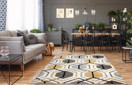 Covor Carvino, 100 x 200 Crem/Gri Deschis 1832A [5]