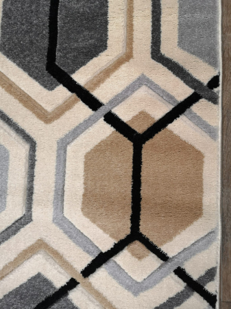 Covor Carvino, 100 x 200 Crem/Gri Deschis 1832A [3]