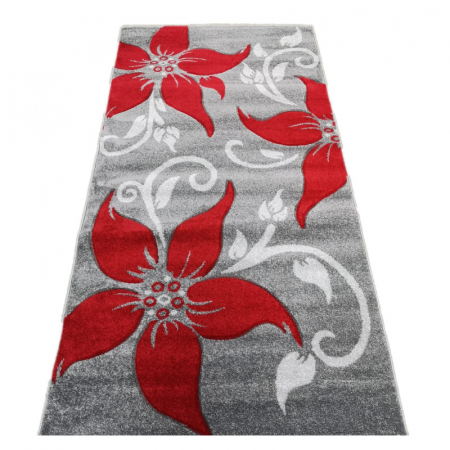 Traverse - Traversa Carvino, 60 x 500 Gri Deschis/Rosu 1884A