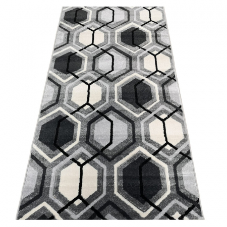 Traverse - Traversa Carvino, 80 x 300 Gri Deschis/Alb-Crem 1832A