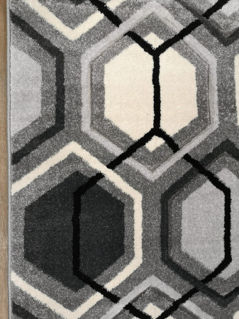 Covor Carvino, 80 x 150 Gri Deschis/Alb-Crem 1832A [2]