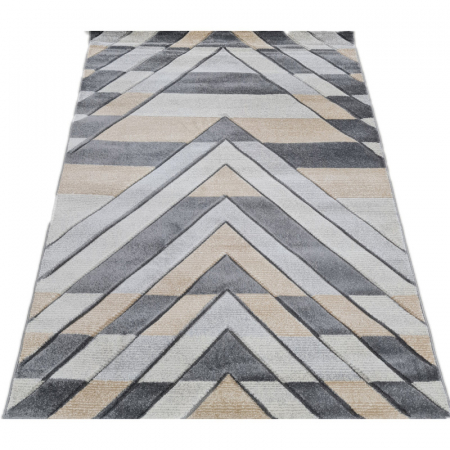 Covor Carvino, 120 x 170 Gri Deschis/Caramel 1881A [0]