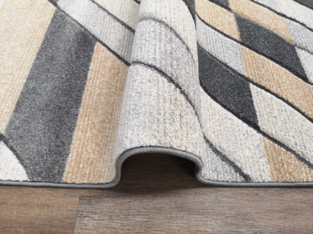 Covor Carvino, 120 x 170 Gri Deschis/Caramel 1881A [2]