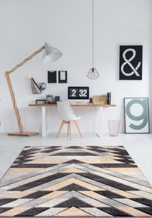 Covor Carvino, 120 x 170 Gri Deschis/Caramel 1881A [4]