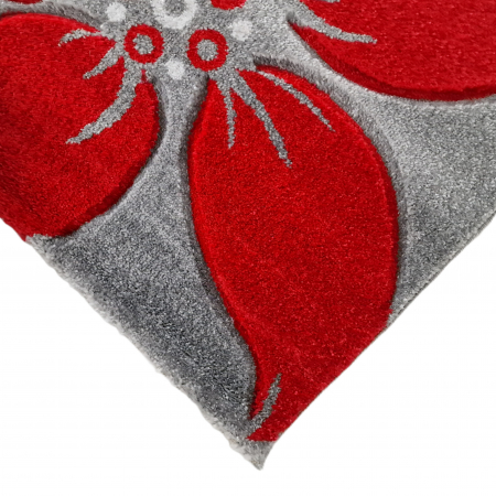 Covor Carvino, 160 x 230 Gri Deschis/Rosu 1884A [5]