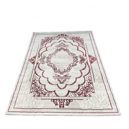 SALE - Covor Emoshi Florance Alb/Rosu 2210 160 x 230