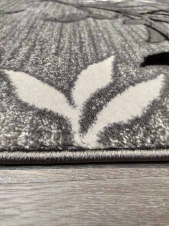 Covor Jeyda 80 x 150 Flori Gri Inchis/Deschis F0216 [2]