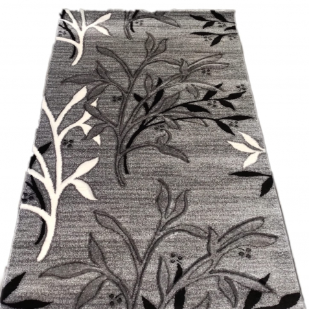 Covor Jeyda 80 x 150 Flori Gri Inchis/Deschis F0216 [0]