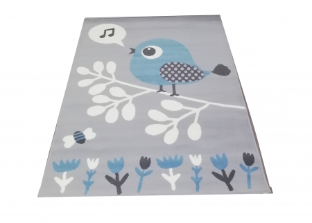 Covor Kids 120 x 170 Pasare Albastru/Gri 53.3722 95842 [0]