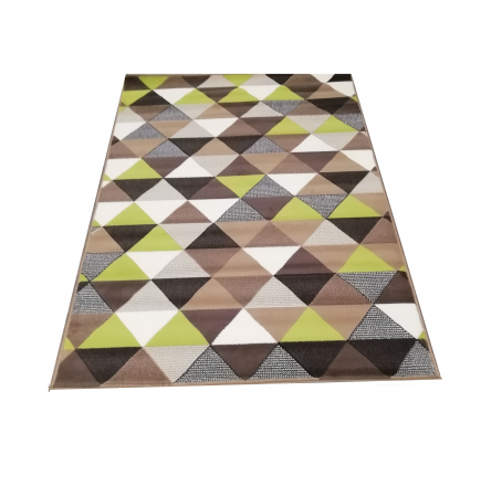Covor Luna 100 x 150 Geometric Maro/Verde 50.3430 67915 [0]