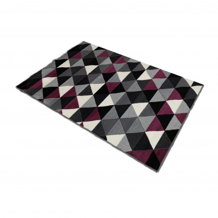 Covor Luna 120 x 170 Geometric Gri/Violet 50.3430 56915 [0]