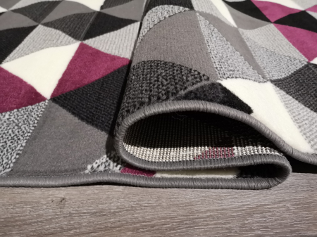 Covor Luna 120 x 170 Geometric Gri/Violet 50.3430 56915 [1]