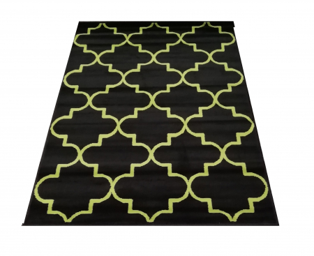 Covoare Moderne - Covor Luna 120 x 170 Negru/Verde 50.3739 67925