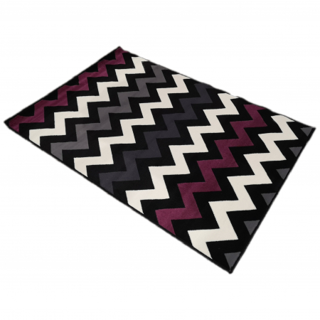 Covor Luna 120 x 170 ZigZag Gri/Mov 50.3369 56945 [3]