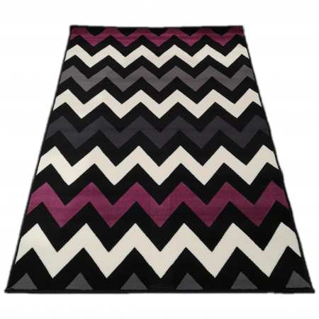 Covor Luna 120 x 170 ZigZag Gri/Mov 50.3369 56945 [0]