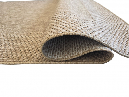 Covor modern Sisal, tip iuta, Bej Bej Inchis 0006A, Living, Dormitor, Hol, Bucatarie, 200 x 290 cm [4]