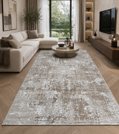 Covoare Moderne - Covor modern Star, Bej Bej Deschis 3705A, Living, Dormitor, Hol