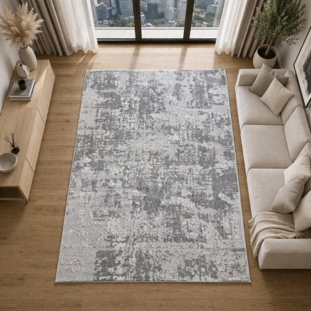 Covoare Moderne - Covor modern Star, Gri Gri Deschis 3705A, Living, Dormitor, Hol