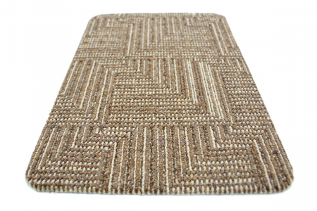 Covor Polar, 133 x 190, Maro Inchis-Crem Antiderapant, [1]