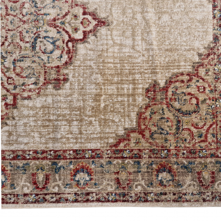 Covor Rakkas, 80 x 150 Bej/Bordo 0142A [2]