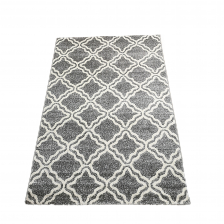 Covor Twist, 160 x 230 Gri Deschis/Alb-Crem 1924A [0]
