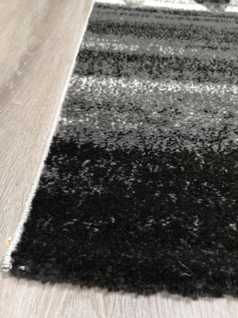 Covor Twist, 80 x 150 Gri/Negru Geometric 1752A [1]