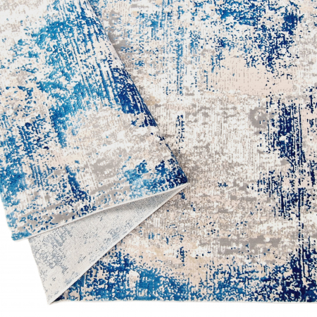 Traversa antiderapanta, Truva 00054, 80 x 140, Albastru, Grosime 5 mm [4]