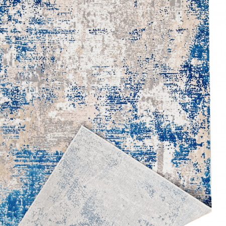 Traversa antiderapanta, Truva 00054, 80 x 140, Albastru, Grosime 5 mm [2]