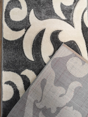 Traversa Carvino, 100 x 150 Gri Deschis/Alb-Crem 0890A [3]