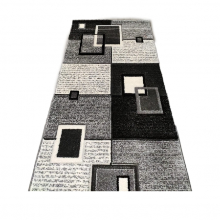 Traversa Jeyda, 60 x 200 Geometric Gri Inchis/Deschis F0215 [0]