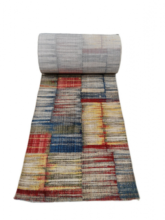 Covoare mktp - Traversa Rakkas, 100 x 150 0109A Albastru Inchis/Roz