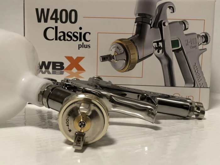 Pistol de vopsit original W-400 WBX Anest Iwata, duză striată Ø 1.3 mm [3]