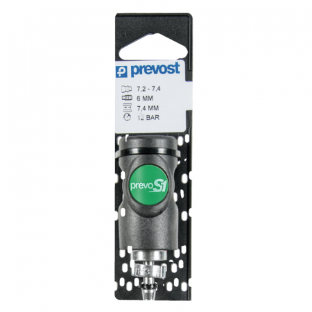 Cuple rapide pneumatice profesionale - Cupla rapida pneumatica profesionala Prevo S1 - safety one push button.