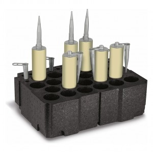 Cutii organizatoare pentru depozitare si transport - TANOS Systainer - Insertie pentru cartuse, EPP - 80101021 pentru Systainer® T-Loc IV+V