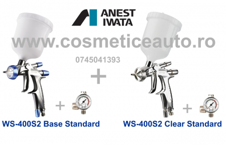 Seturi pistoale de vopsit WS 400S2 Clear / Base / LS-400 - SUPERIOR SET WS-400SR2 BASE Standard + WS-400SR2 CLEAR 1.3 HD Standard