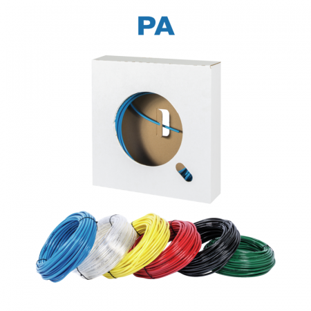 Instalatii pneumatice si accesorii - Tub albastru de poliamida 4*6 mm , lungime 25 m