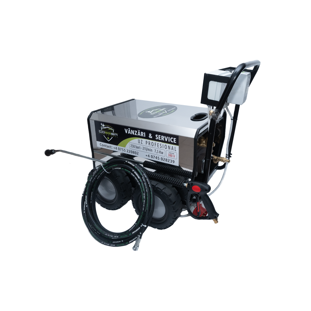 Aparatul de spălat cu presiune Inox TST 250 Bar, cu un debit de 21 litri/min și alimentare la 380 V [2]