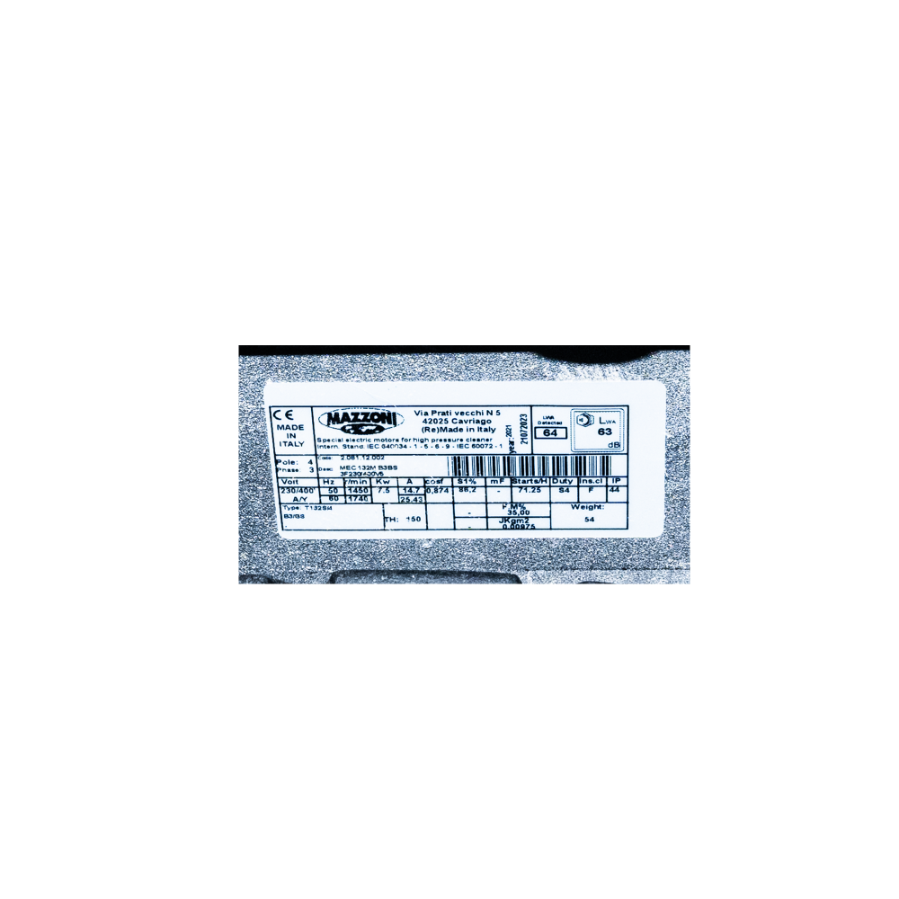 Aparatul de spălat cu presiune Inox TST 250 Bar, cu un debit de 21 litri/min și alimentare la 380 V [6]