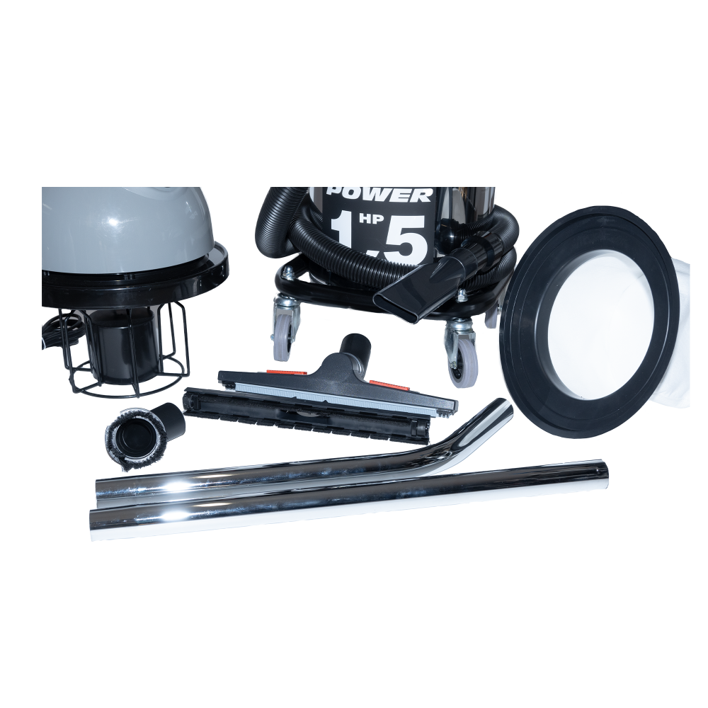 Aspirator industrial Tron Umed/Uscat cu 1 motor – Cuva inox 35L, 1.5 Hp, Fabricat în Italia [4]