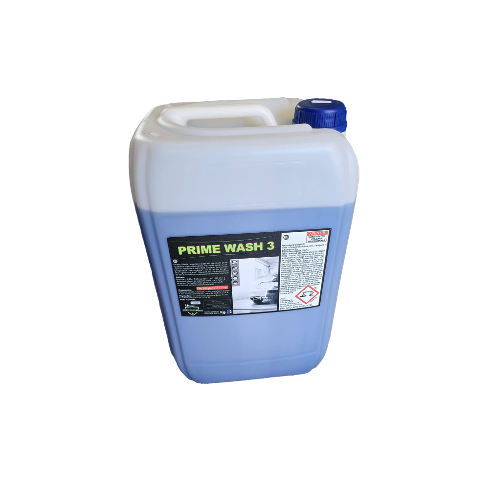 Detergent Auto Profesional PRIME WASH 3 pumă Activă cu Frișcă Densă Albă | 22 kg | Pentru Self-Service, Spălătorii Manuale și Tuneluri [2]