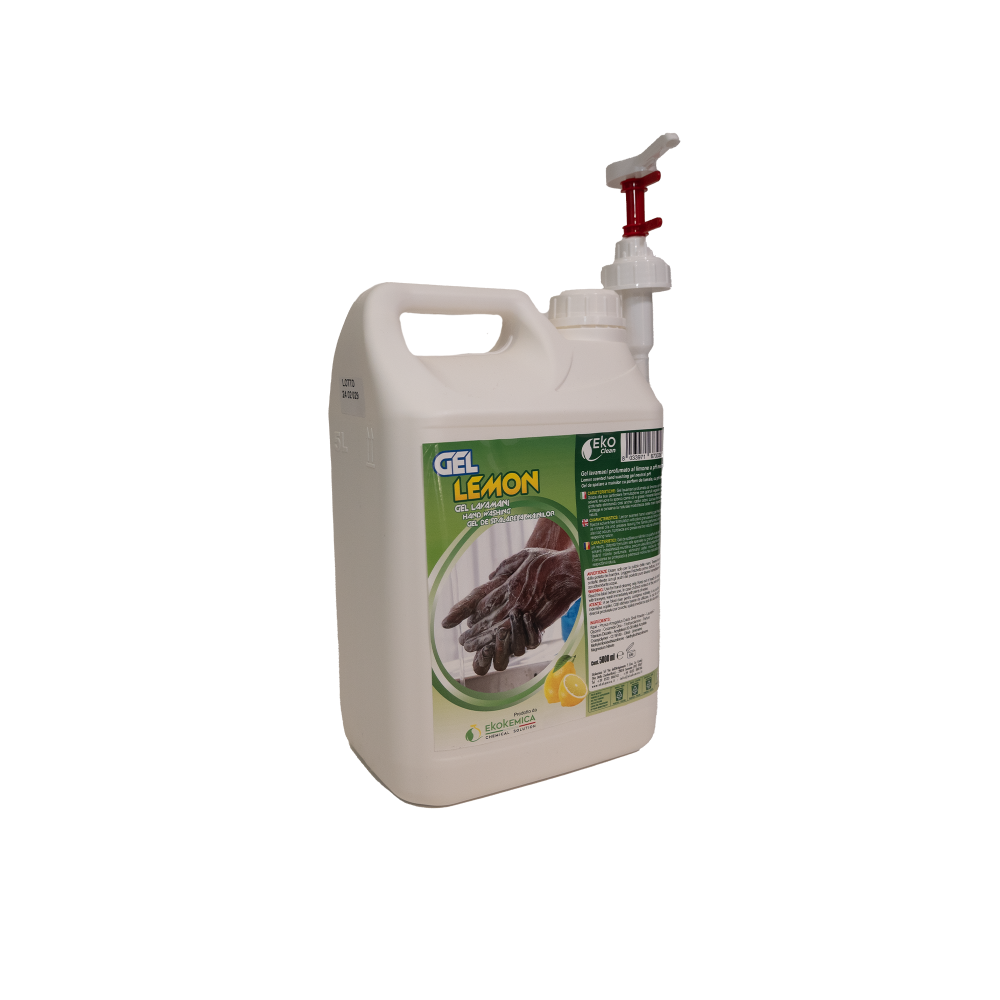 Gel Curățare Mâini LEMON 5000 ml – Parfumat, PH Neutru, cu Granule Sintetice Avansate pentru Curățarea Mâinilor de Uleiuri și Mizerii [2]