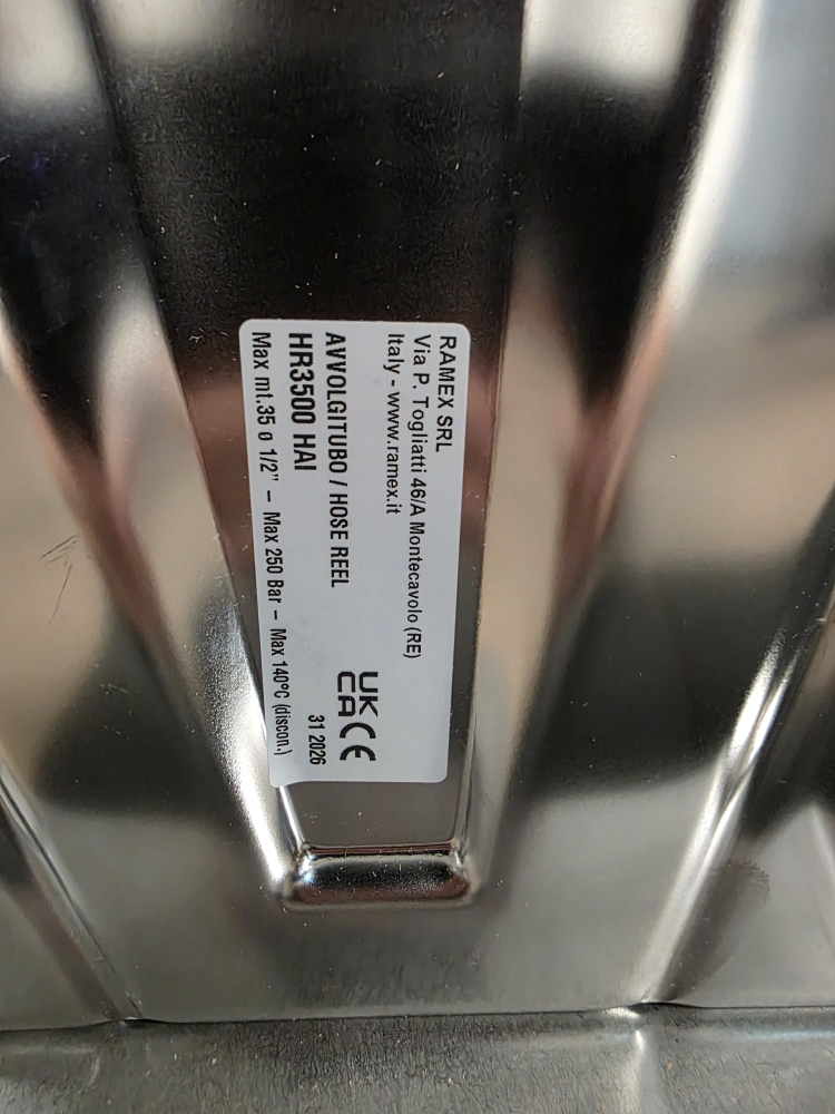HR 3500 – Tambur automat INOX INDUSTRIA ALIMENTARA pentru furtun de înaltă presiune, 35 m [2]