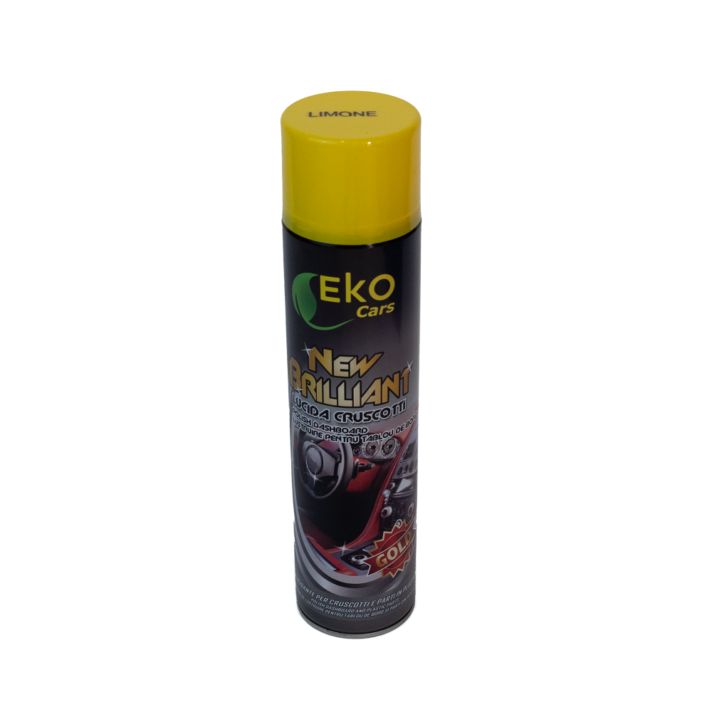 NEW BRILLIANT LEMON 600 ML COSSEM PROFESSIONAL – Aerosol Spray Siliconic pentru Lustruirea și Revigorarea Suprafațelor Auto [2]